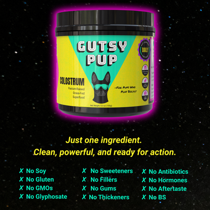Gutsy Pup | Clinical-Grade Colostrum for Dogs (45% IgG Max Potency)